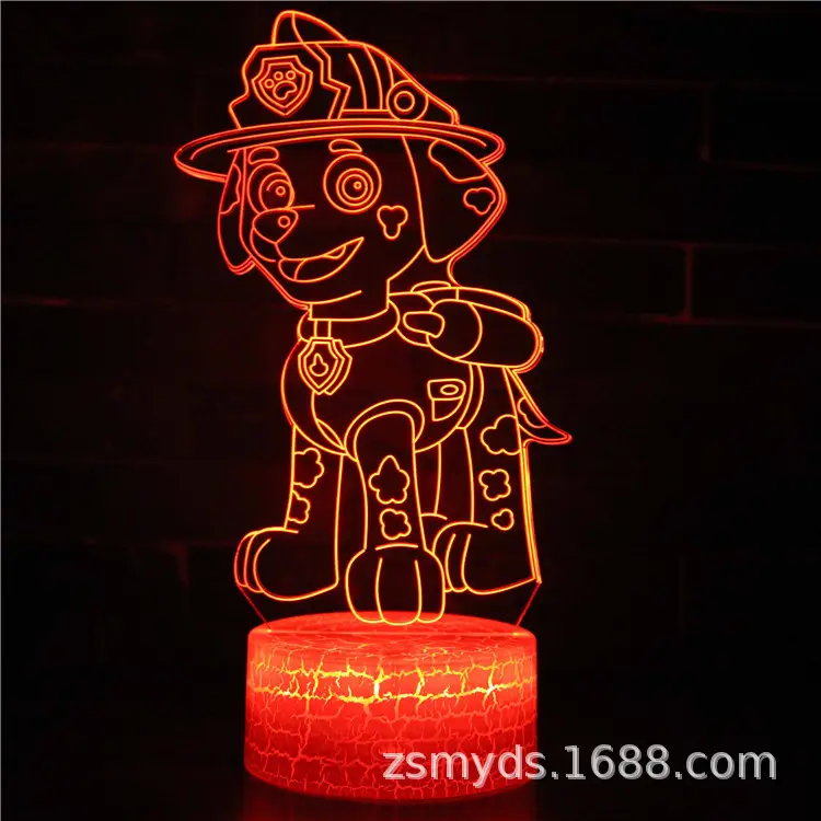 Paw Patrol 3D LED Night Light Lamp - Image 5