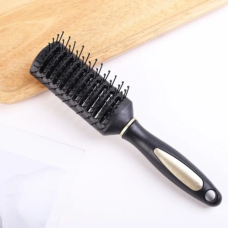 Anti-static hair comb with cushion ribs for curly hair - Image 2