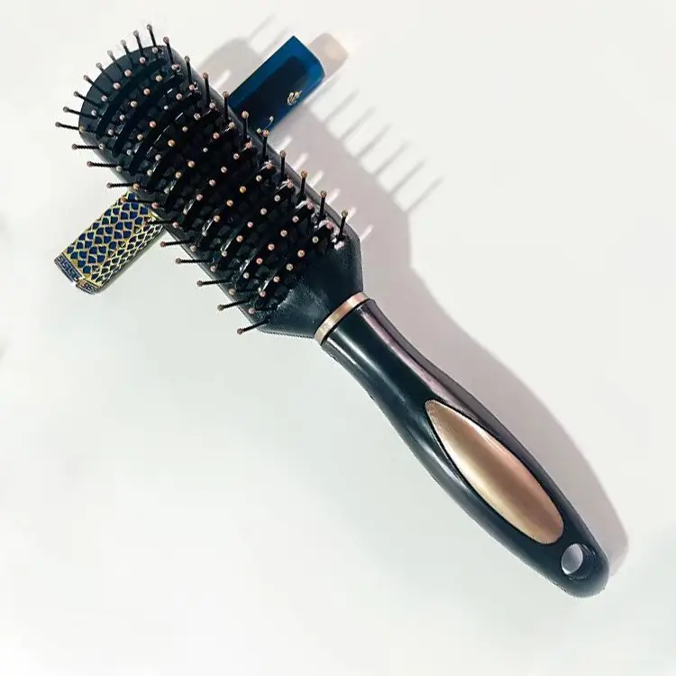 Anti-static hair comb with cushion ribs for curly hair - Image 6