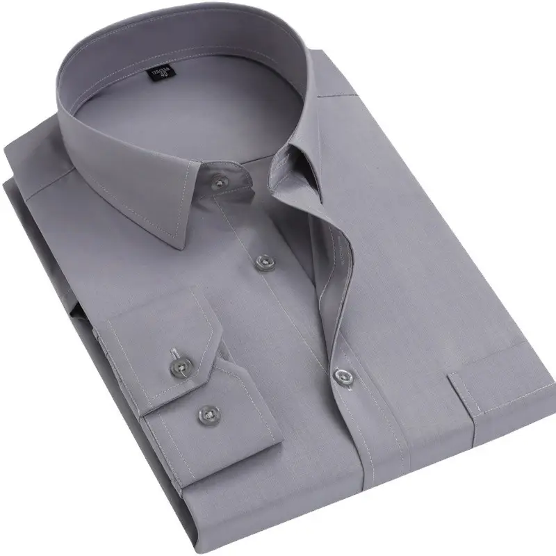 Brown Long Sleeve Shirt for Men Wholesale - Image 15