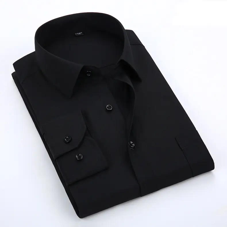 Brown Long Sleeve Shirt for Men Wholesale - Image 4