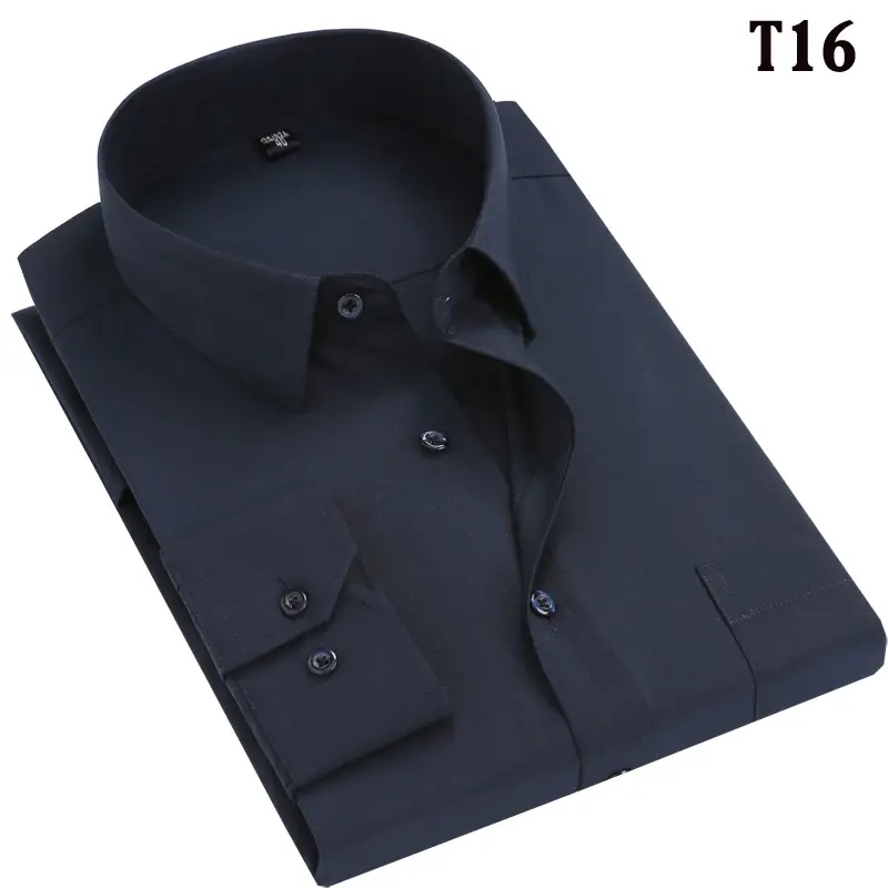 Brown Long Sleeve Shirt for Men Wholesale - Image 7