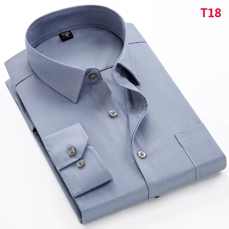 Brown Long Sleeve Shirt for Men Wholesale - Image 8