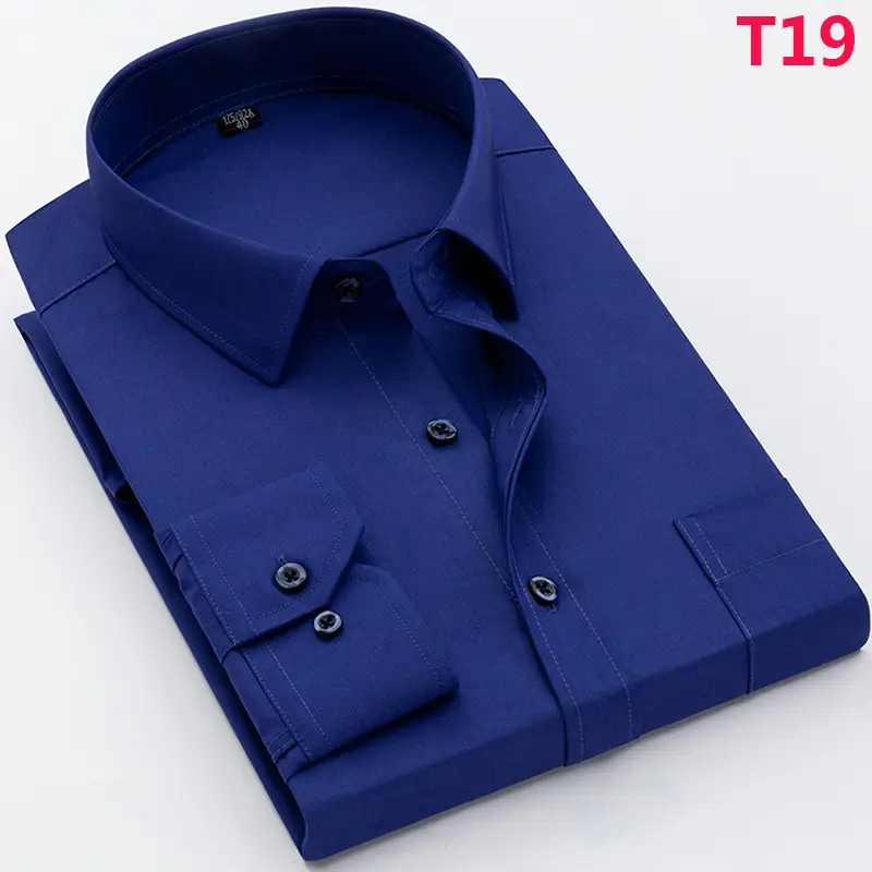 Brown Long Sleeve Shirt for Men Wholesale - Image 9
