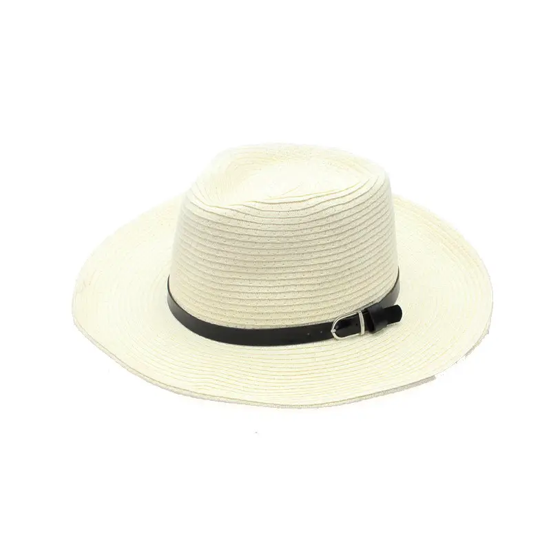 Men's Straw Sun Hat Large Bristom with Buckle - Image 9