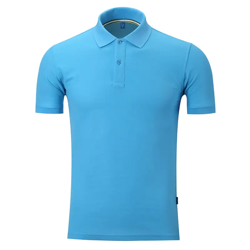 Men Cotton Polo Shirt Pink Short Sleeve - Image 10