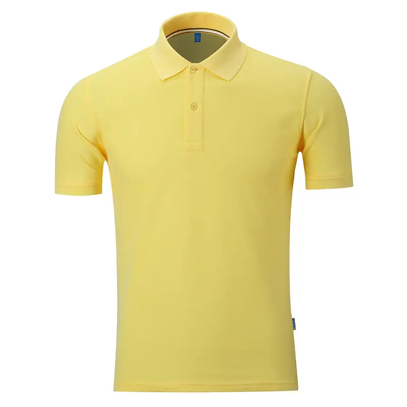 Men Cotton Polo Shirt Pink Short Sleeve - Image 3