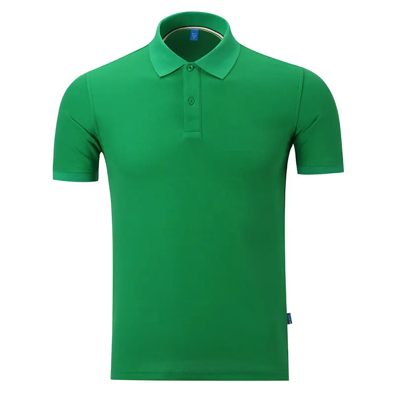 Men Cotton Polo Shirt Pink Short Sleeve - Image 7