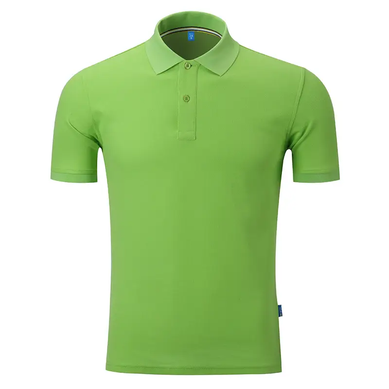 Men Cotton Polo Shirt Pink Short Sleeve - Image 9
