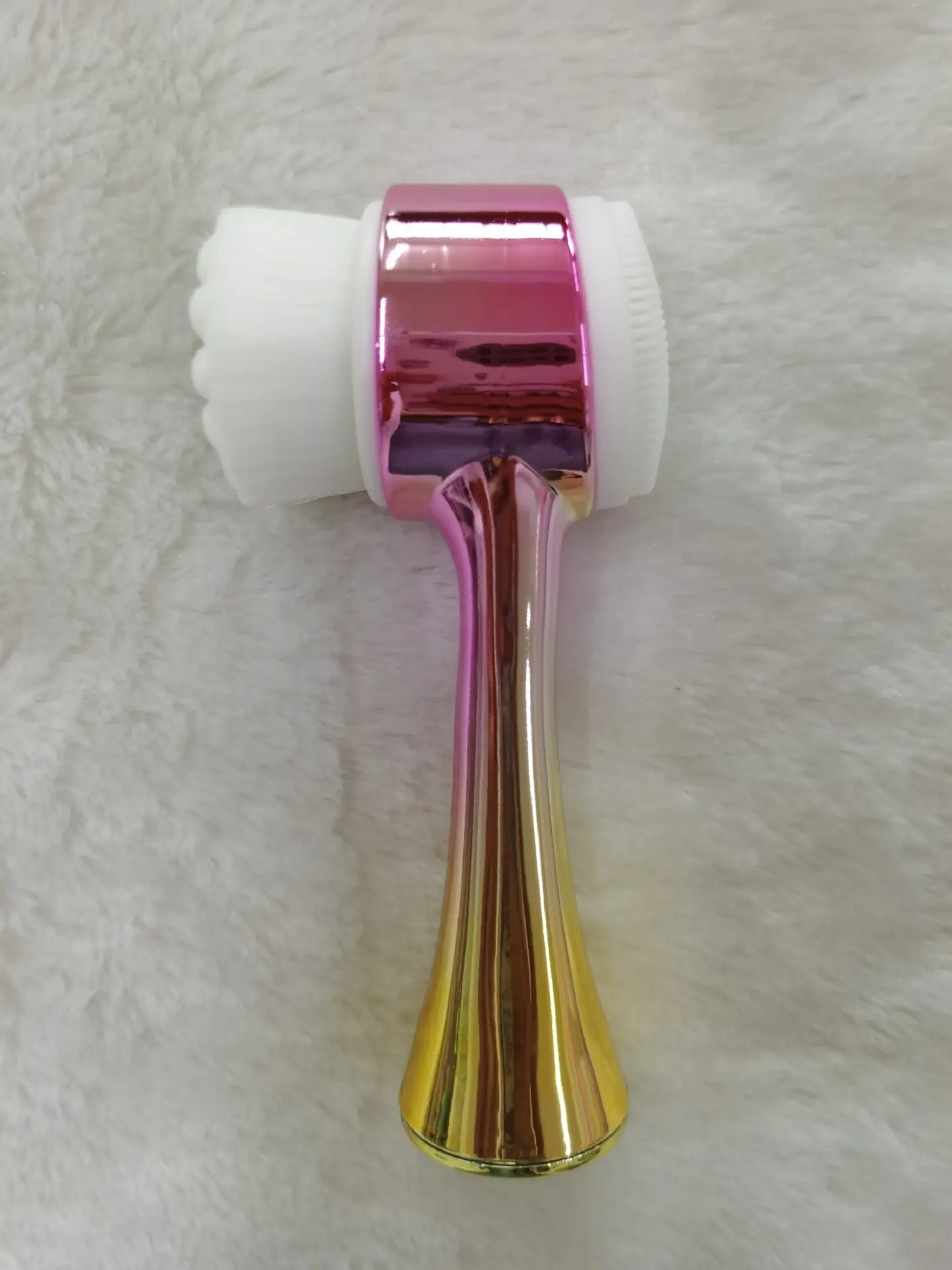 Soft Silicone Massage Face Brush Red - Image 2