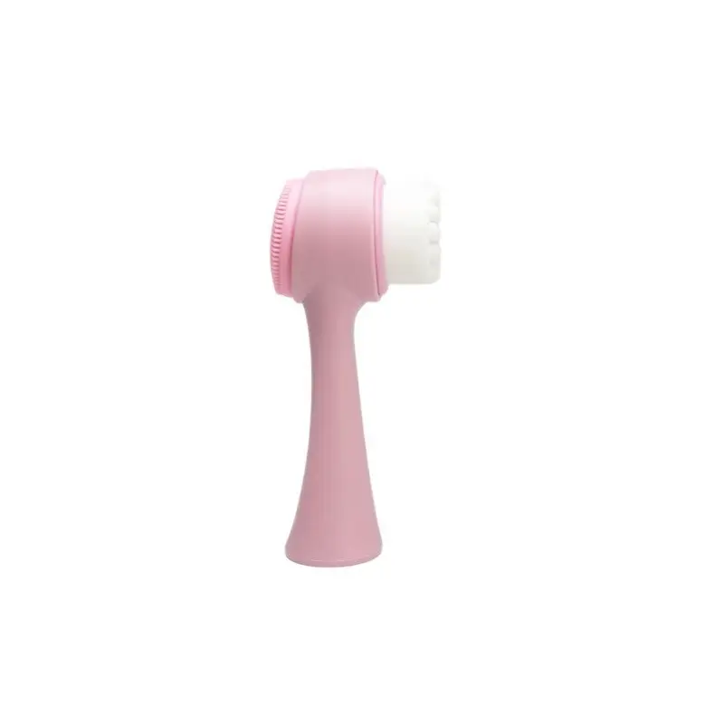 Soft Silicone Massage Face Brush Red - Image 3