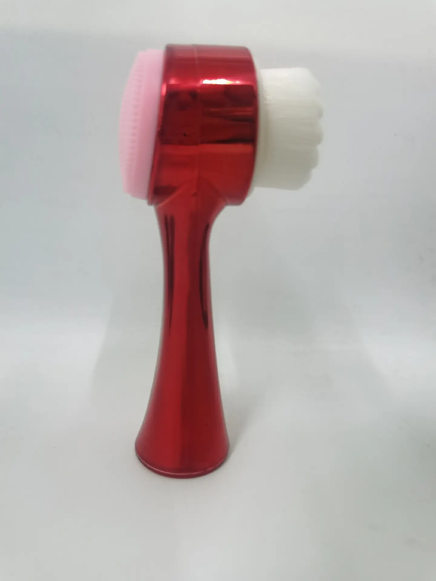 Soft Silicone Massage Face Brush Red - Image 6