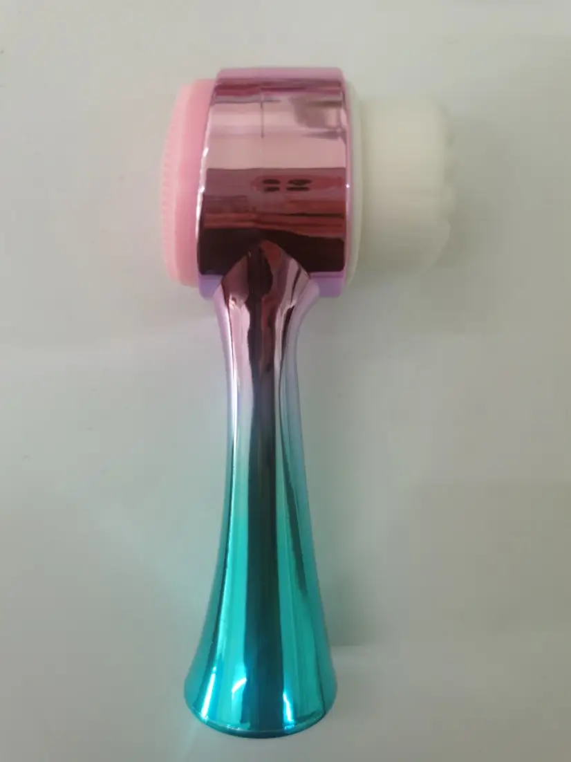 Soft Silicone Massage Face Brush Red - Image 7