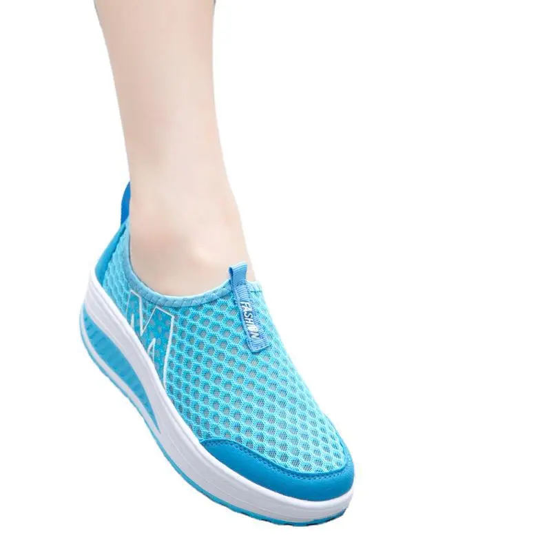 3308 New Summer Women's Rocking Shoes Thick-Soled Platform Shoes Mesh Breathable Sports Casual Shoes Women's Lightweight 3308 - Image 45