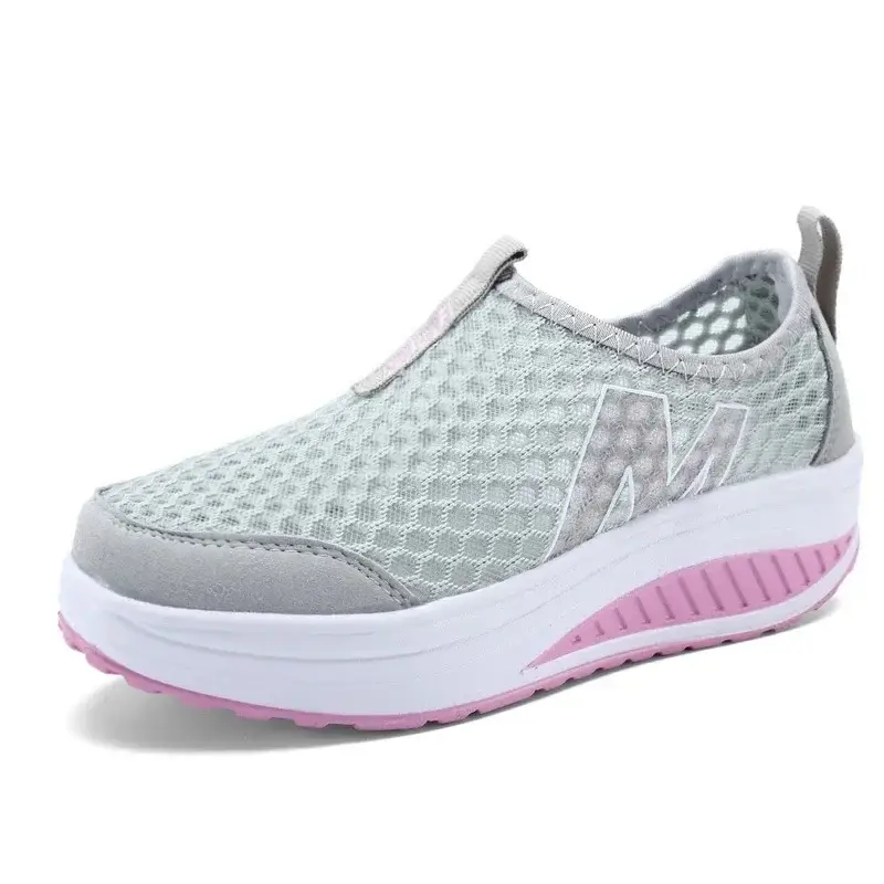 3308 New Summer Women's Rocking Shoes Thick-Soled Platform Shoes Mesh Breathable Sports Casual Shoes Women's Lightweight 3308 - Image 15