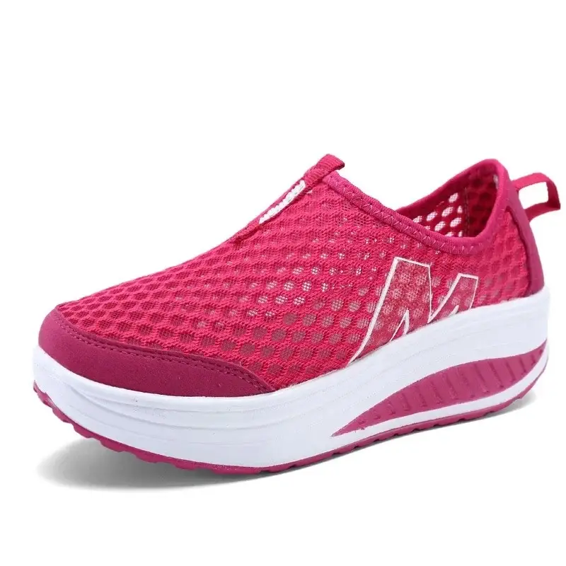 3308 New Summer Women's Rocking Shoes Thick-Soled Platform Shoes Mesh Breathable Sports Casual Shoes Women's Lightweight 3308 - Image 23