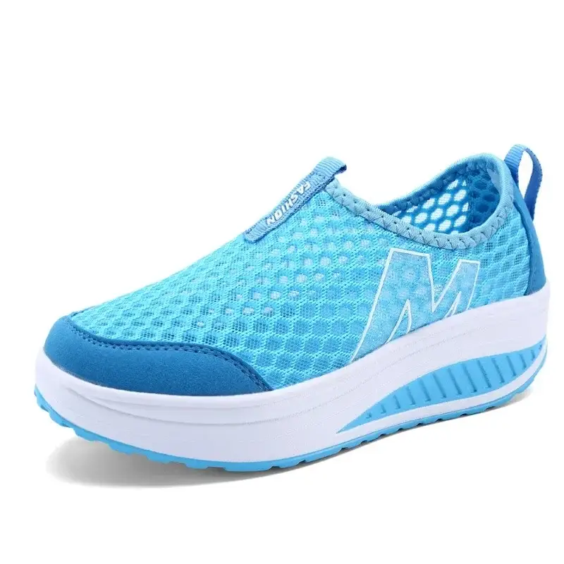3308 New Summer Women's Rocking Shoes Thick-Soled Platform Shoes Mesh Breathable Sports Casual Shoes Women's Lightweight 3308 - Image 7