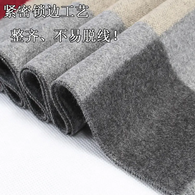 New Men's Plaid Scarf Wholesale Warm Winter Scarf