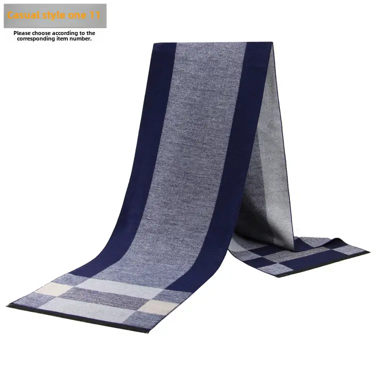New Men's Plaid Scarf Wholesale Warm Winter Scarf