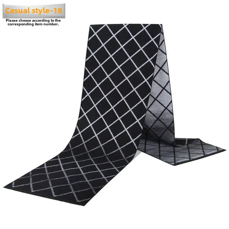 New Men's Plaid Scarf Wholesale Warm Winter Scarf