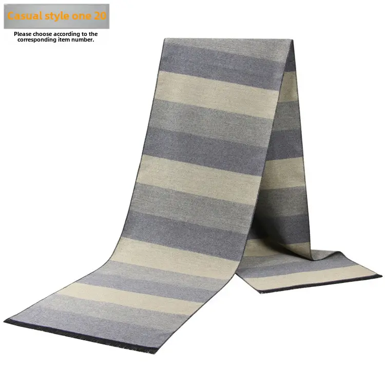 New Men's Plaid Scarf Wholesale Warm Winter Scarf