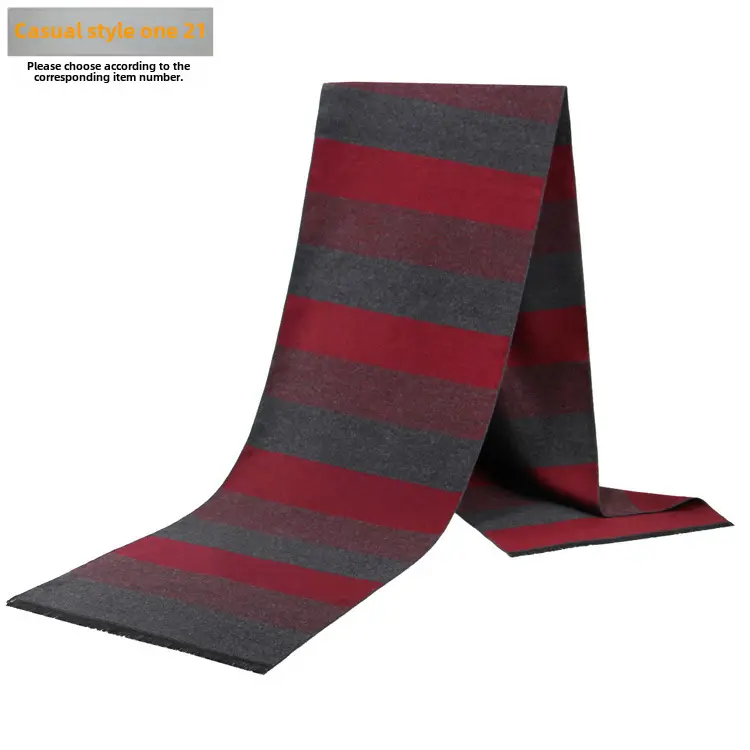 New Men's Plaid Scarf Wholesale Warm Winter Scarf