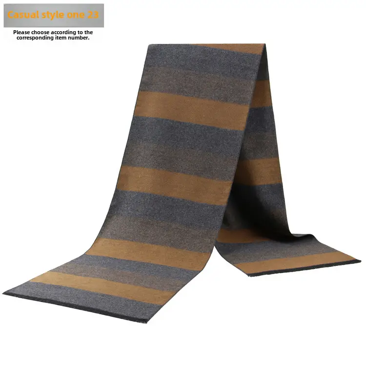 New Men's Plaid Scarf Wholesale Warm Winter Scarf