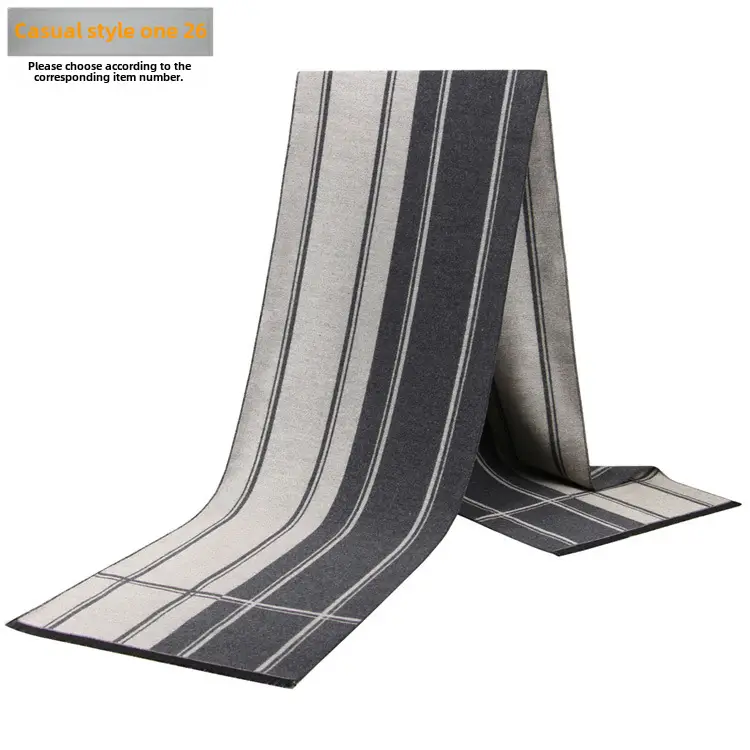 New Men's Plaid Scarf Wholesale Warm Winter Scarf