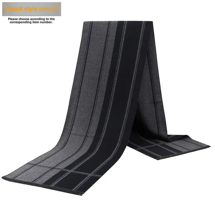 New Men's Plaid Scarf Wholesale Warm Winter Scarf