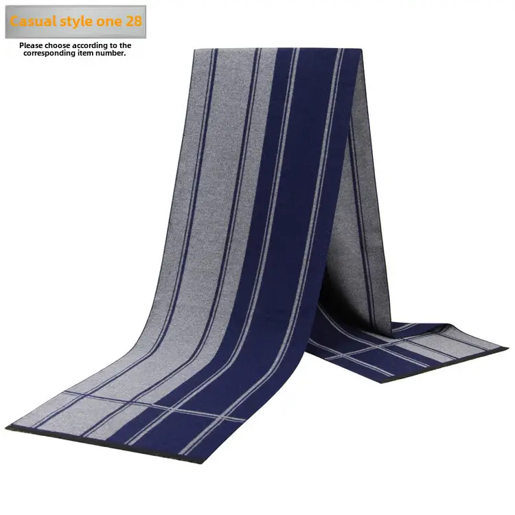 New Men's Plaid Scarf Wholesale Warm Winter Scarf
