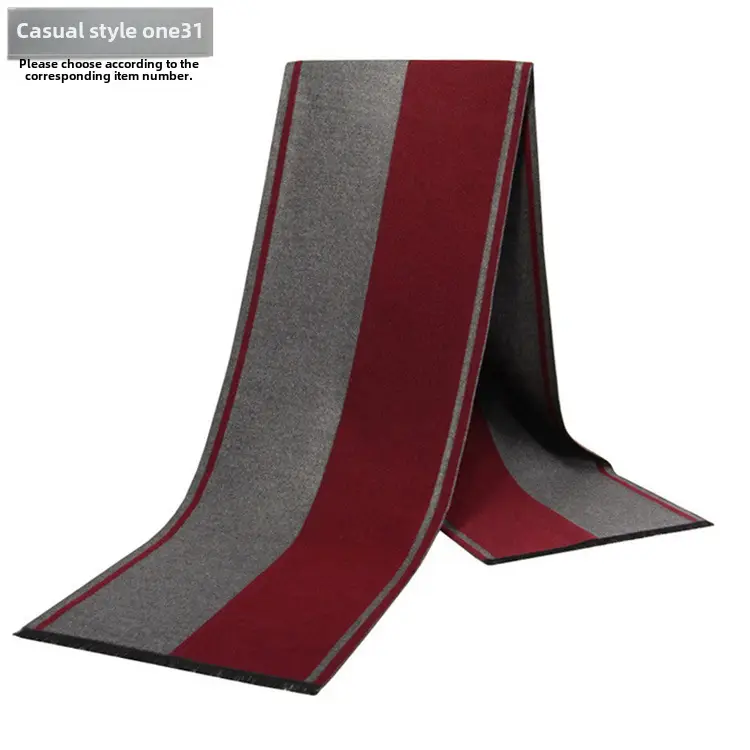 New Men's Plaid Scarf Wholesale Warm Winter Scarf