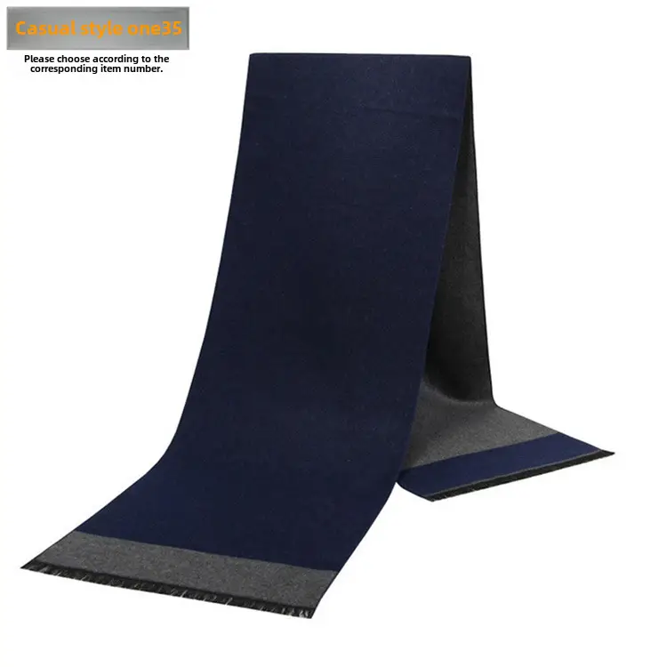 New Men's Plaid Scarf Wholesale Warm Winter Scarf