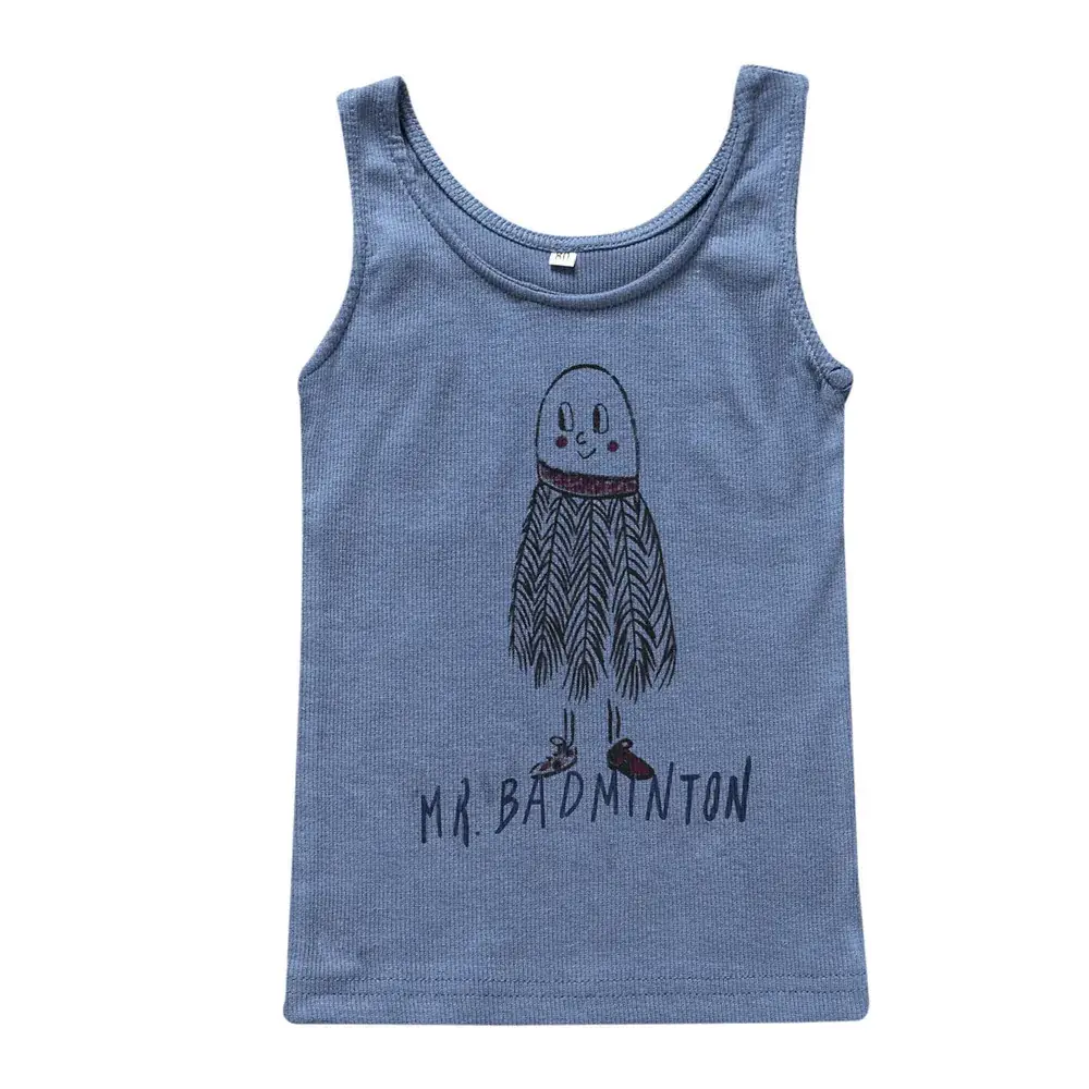 Kids Sleeveless T-Shirt Red 9/10 Boys - Image 9