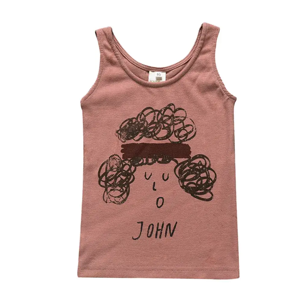 Kids Sleeveless T-Shirt Red 9/10 Boys - Image 11