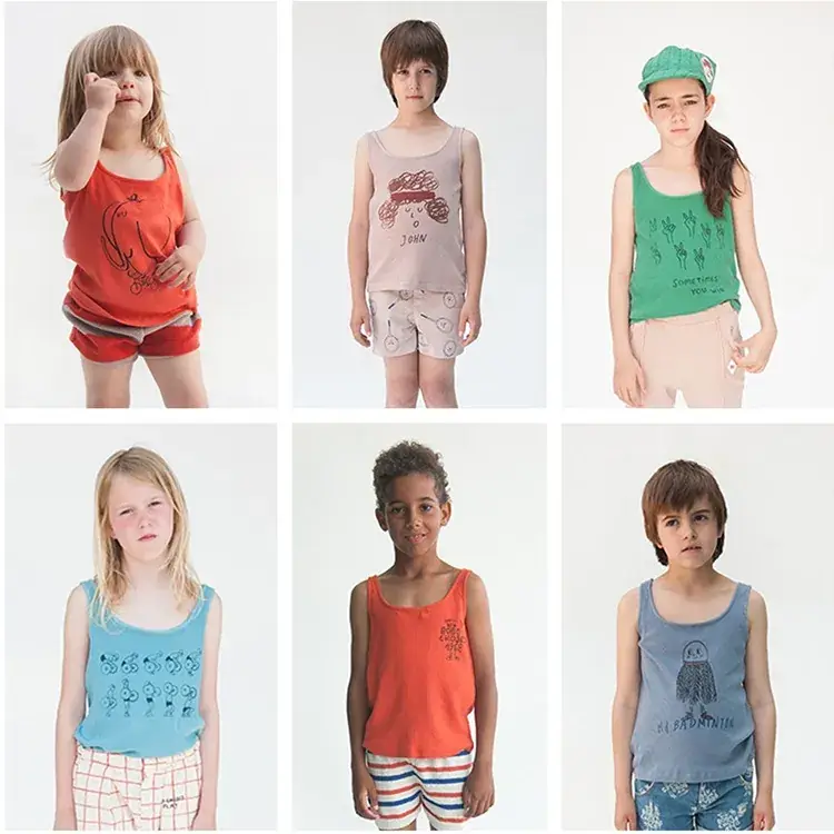 Kids Sleeveless T-Shirt Red 9/10 Boys