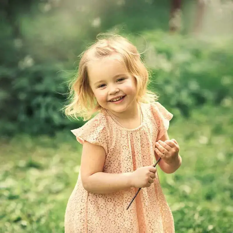 Girls Lace Dress Pink European American 2022 - Image 3