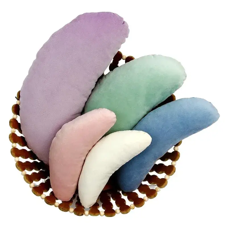 Crescent Shape Baby Photo Pillow Multi Color