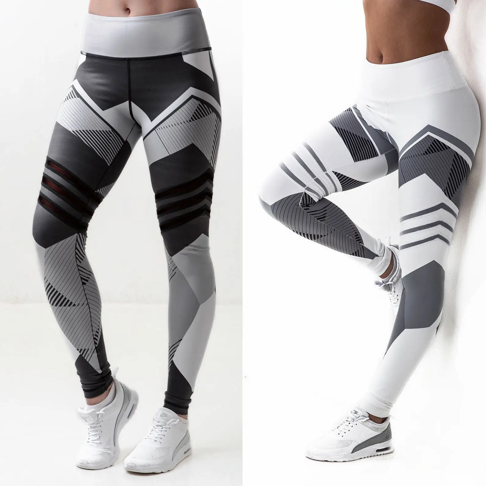 Crossbody Yoga Leggings with Hip Lifting Design - Image 7