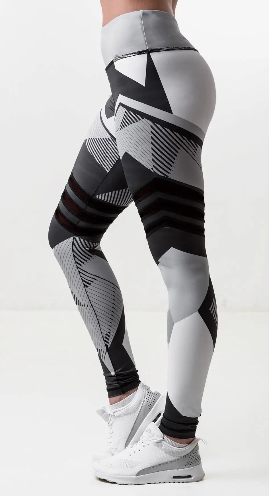 Crossbody Yoga Leggings with Hip Lifting Design — feature 13