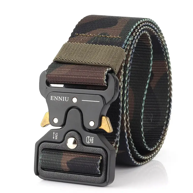 ENNIU Camo Tactical Belt Multifunctional Nylon Outdoor Training Belt - Image 7