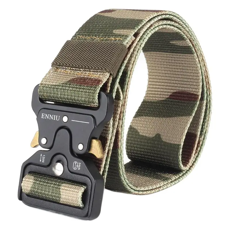ENNIU Camo Tactical Belt Multifunctional Nylon Outdoor Training Belt