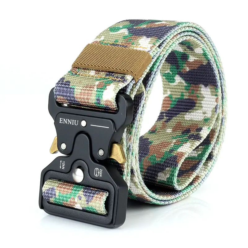 ENNIU Camo Tactical Belt Multifunctional Nylon Outdoor Training Belt - Image 6