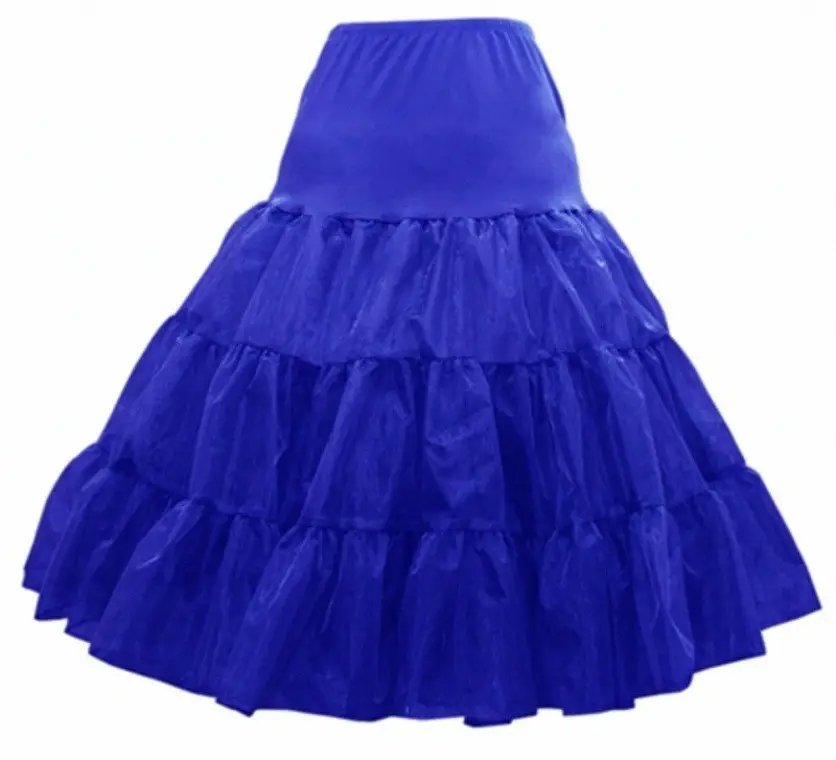 Red Boneless Ruffled Petticoat Wedding Skirt - Image 11