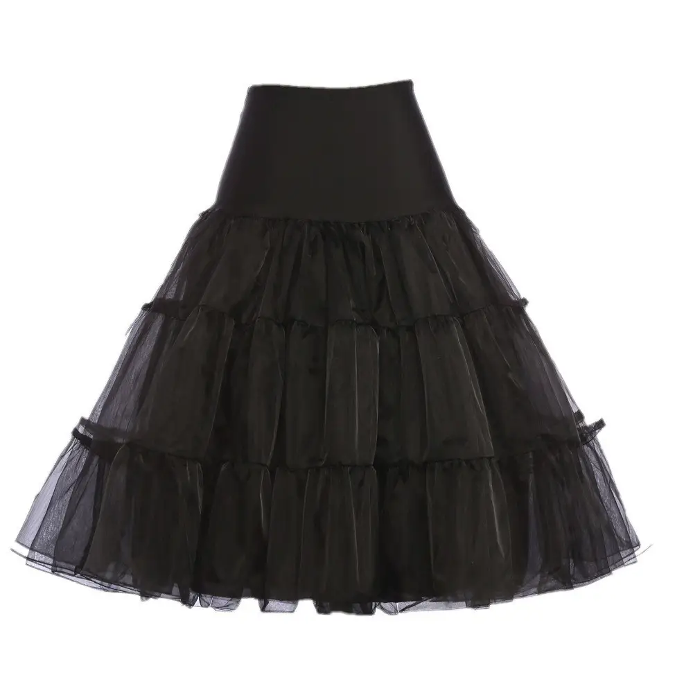 Red Boneless Ruffled Petticoat Wedding Skirt - Image 2