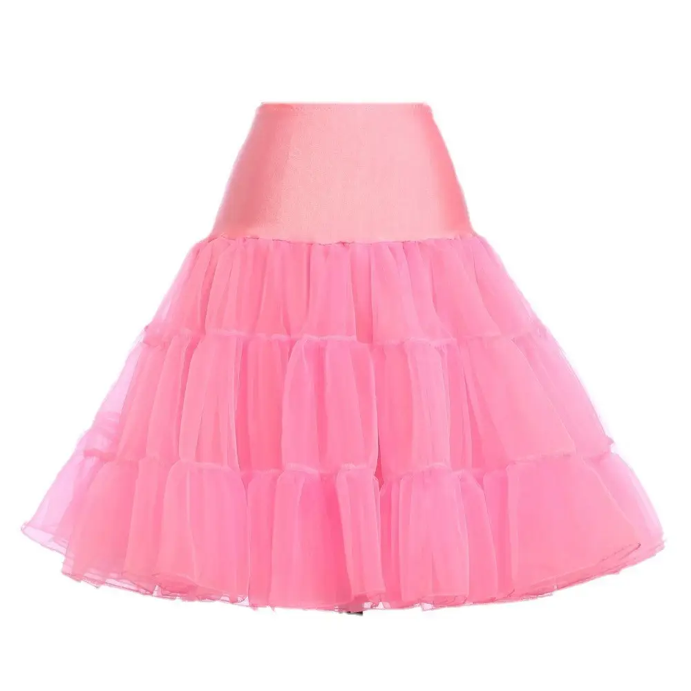 Red Boneless Ruffled Petticoat Wedding Skirt - Image 5