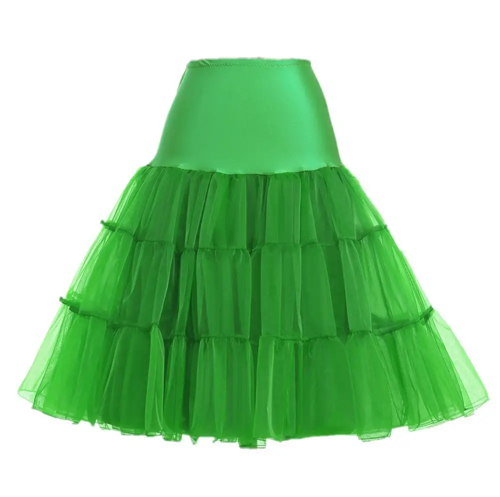 Red Boneless Ruffled Petticoat Wedding Skirt - Image 9