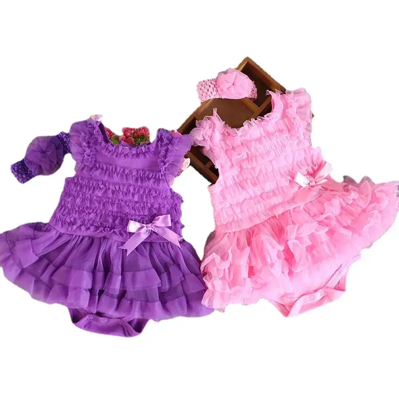 2024 Spring Baby Girl Sleeveless Romper Pure Cotton Princess Dress