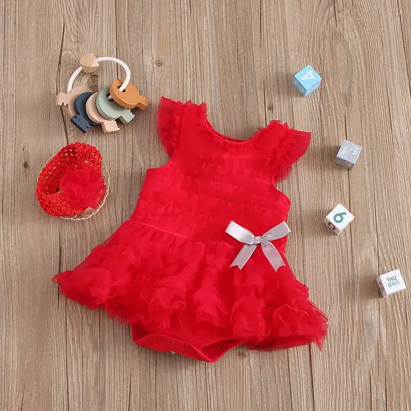 2024 Spring Baby Girl Sleeveless Romper Pure Cotton Princess Dress