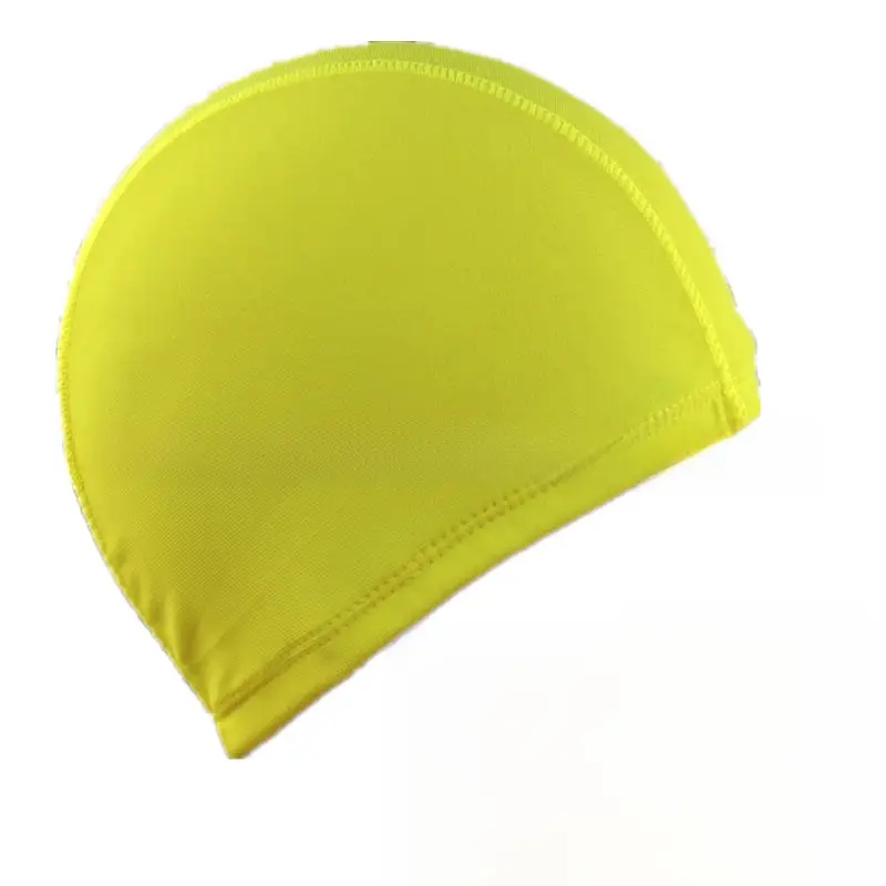 Men's Adult Swimming Cap Five-line Swimming Cap Comfortable Head-free Swimming Pool Women's Cloth Cap Color Black Solid Color