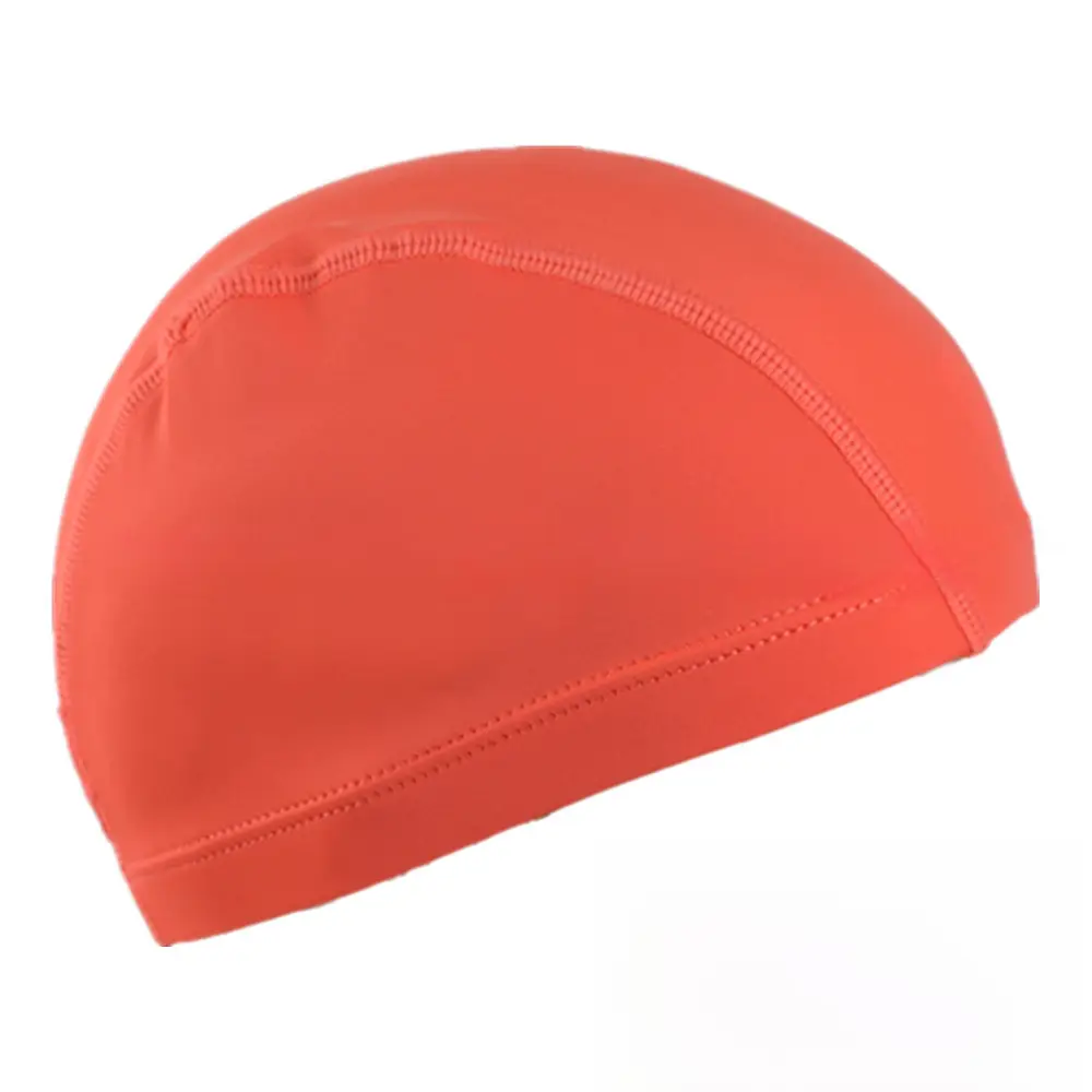 Men's Adult Swimming Cap Five-line Swimming Cap Comfortable Head-free Swimming Pool Women's Cloth Cap Color Black Solid Color